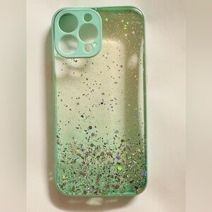 Glittery Green Phone Case